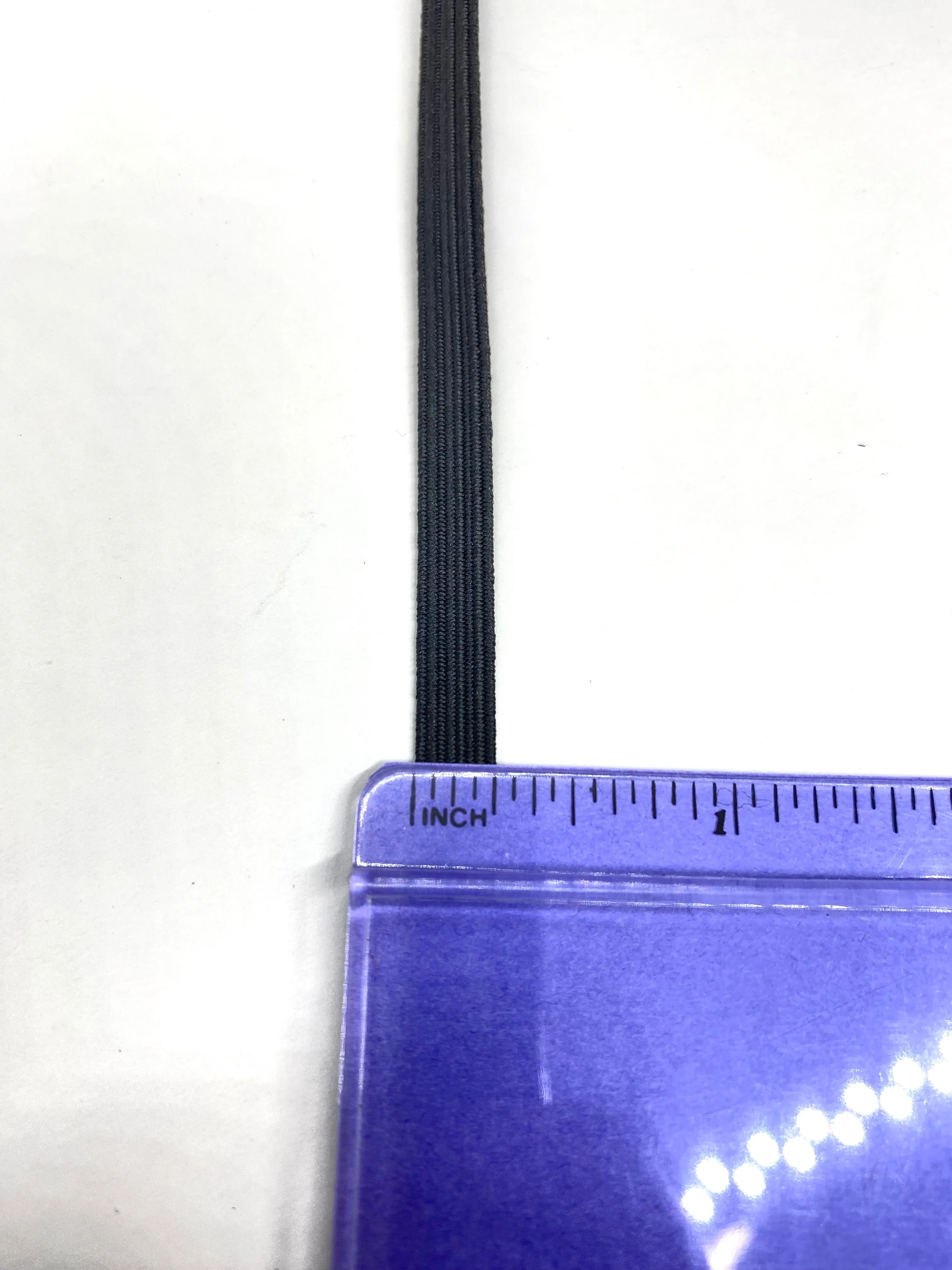 3/8" Black Braided Elastic