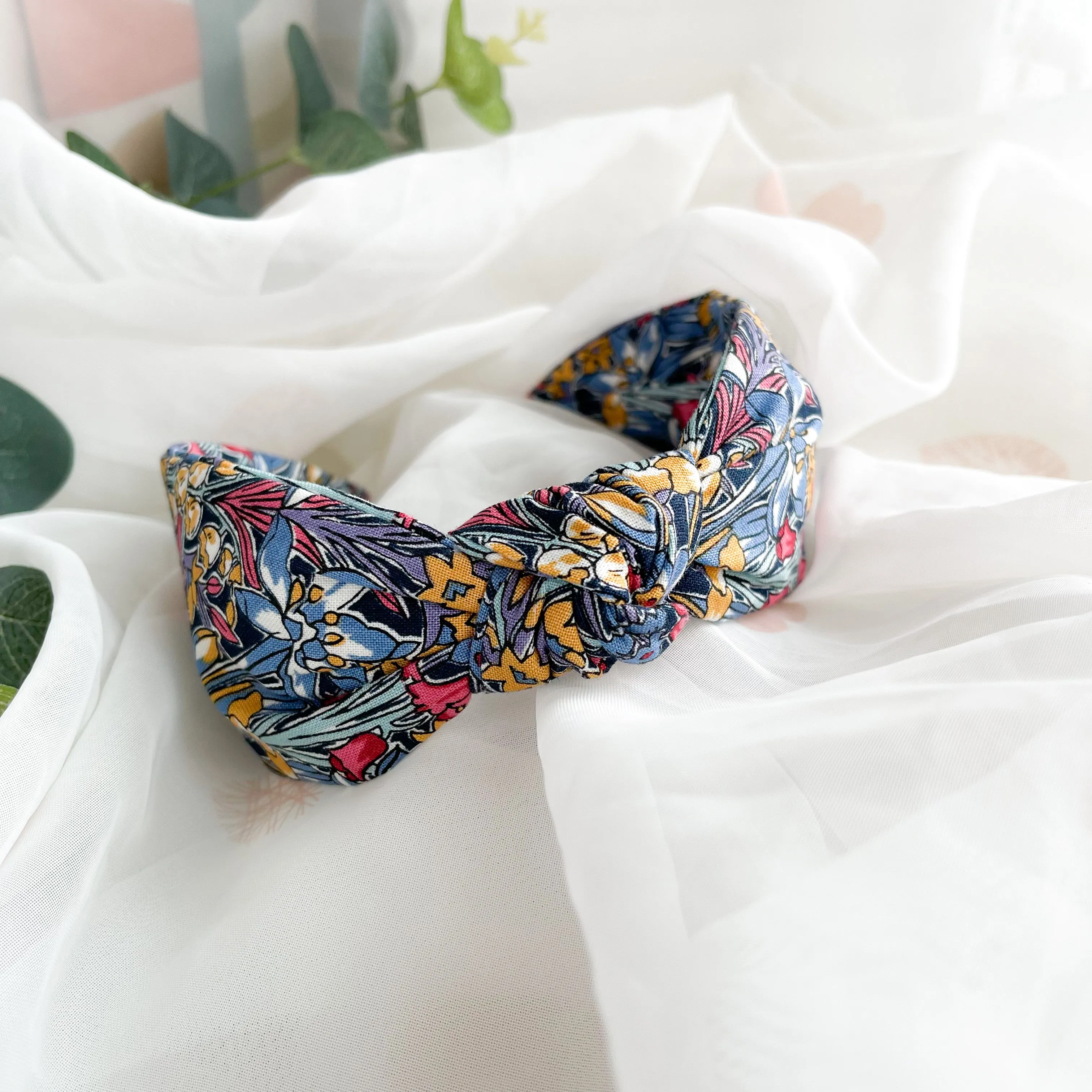 Adlington Hall Floral Print Knot Headband