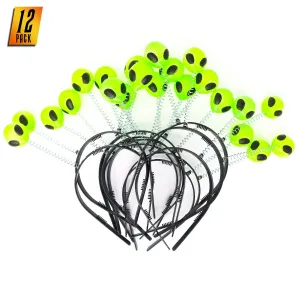 Alien Boppers Kids Party Favors - Glow in The Dark Headband Aliens - Pack of 12