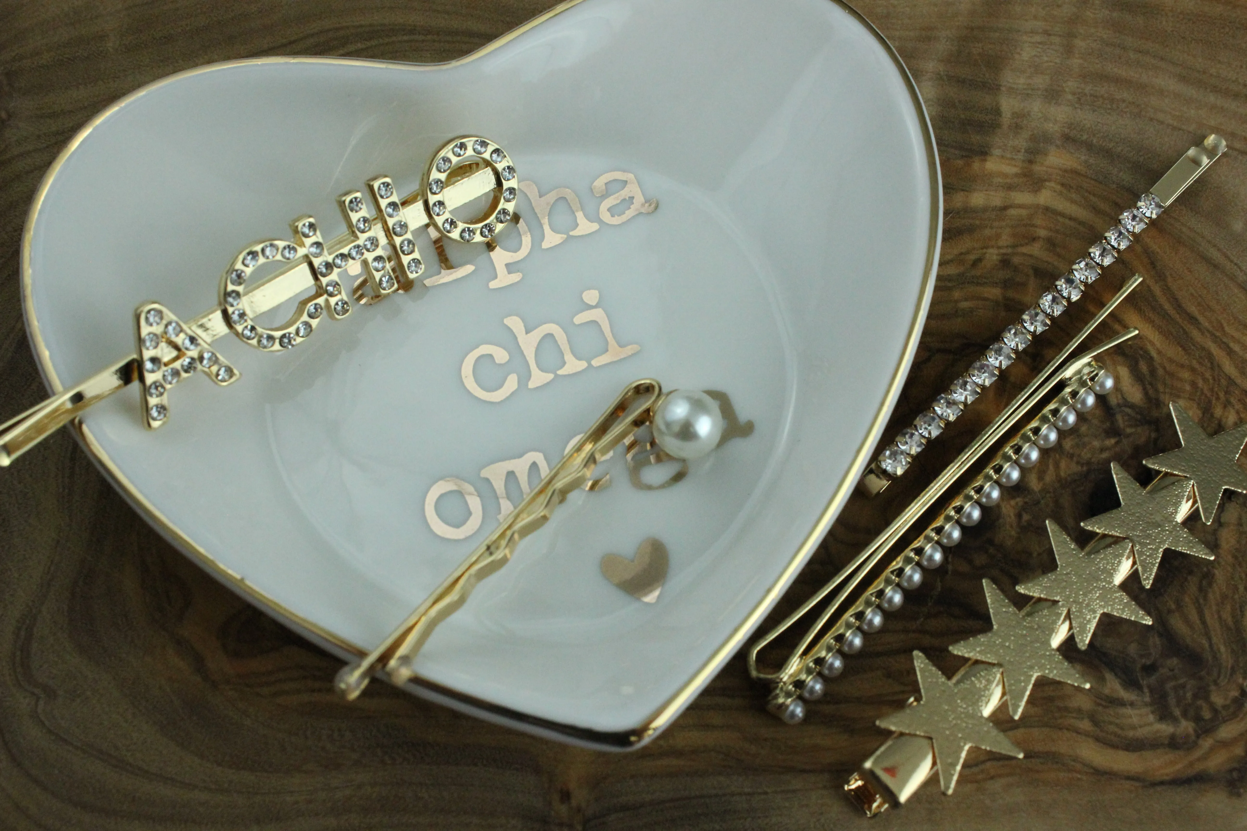 Alpha Chi Omega Sorority Hair Clips