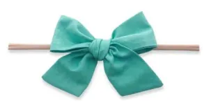 Baby Bling BIG COTTON Bow--Caribbean