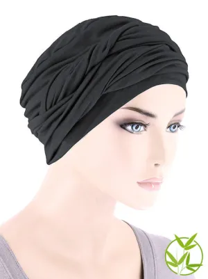 Bamboo Twisty Turban Black Onyx