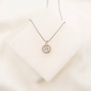 Benedictine Blessing Gold Rim Necklaces