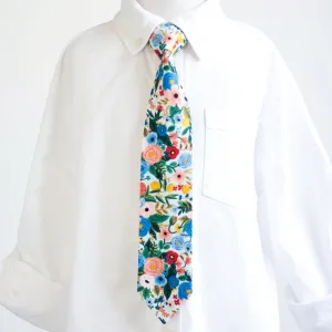 Boy's Necktie / Petite Garden Party In Blue