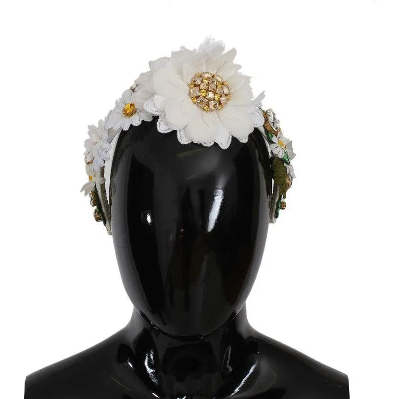 Dolce & Gabbana Sunflower Crystal Luxury Headband