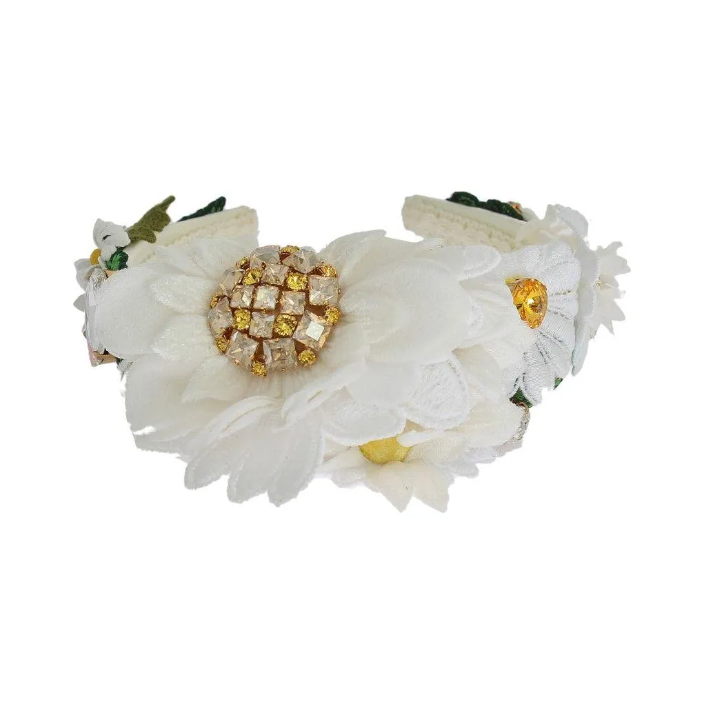 Dolce & Gabbana Sunflower Crystal Luxury Headband