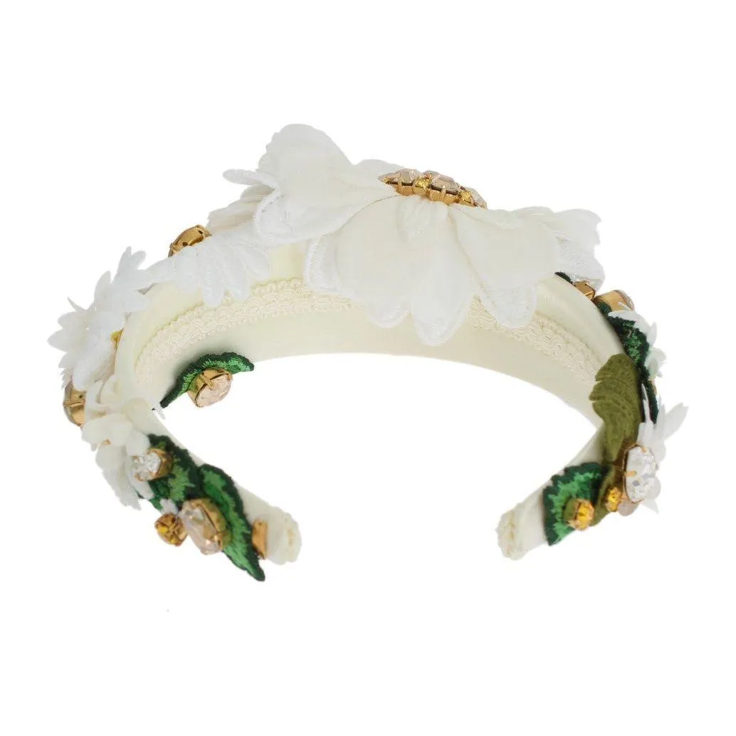 Dolce & Gabbana Sunflower Crystal Luxury Headband