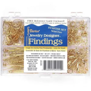 Findings Starter Kit in Caddy Nickel Free Gold