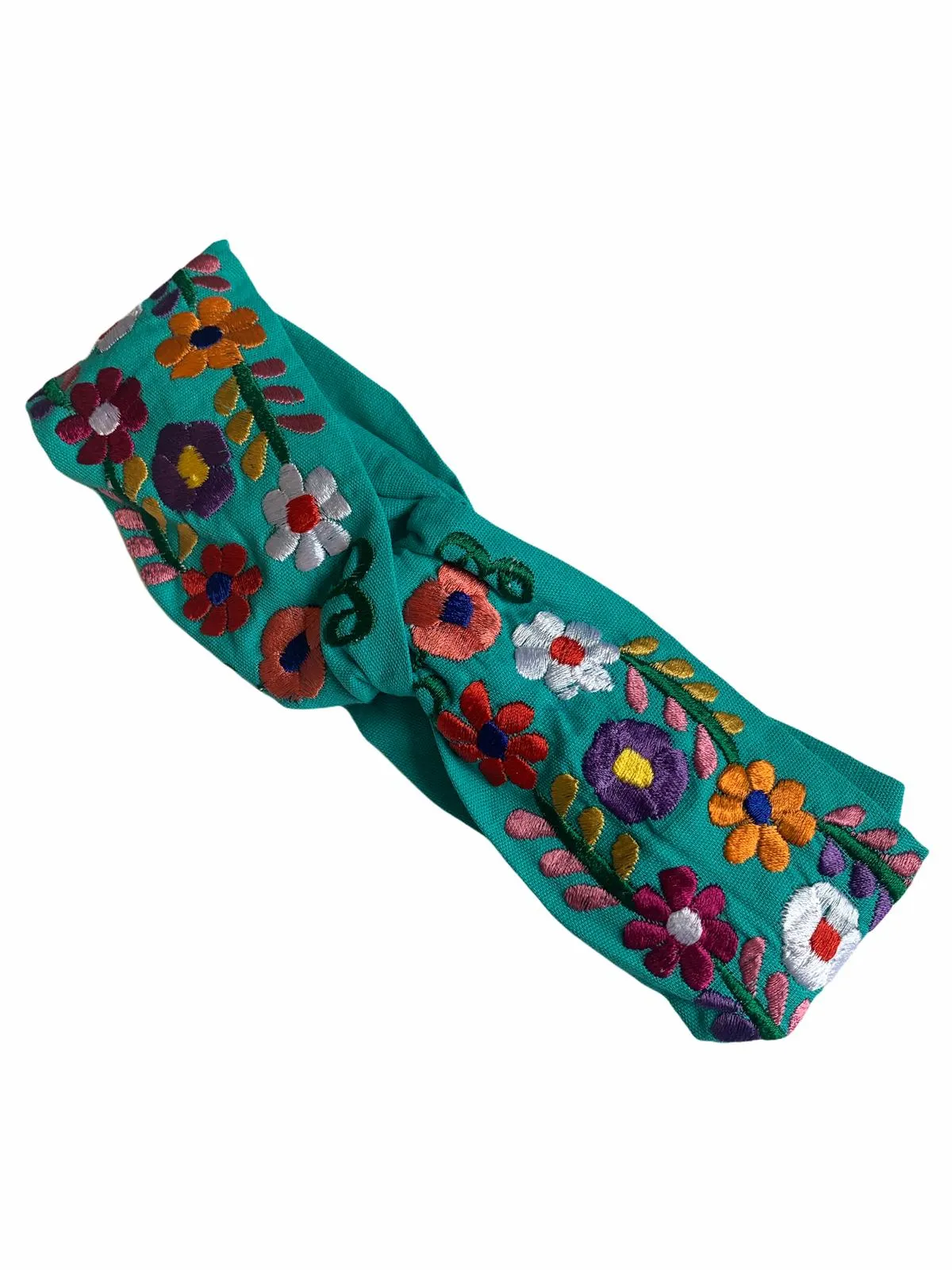 Floral, Embroidered Elastic Headbands