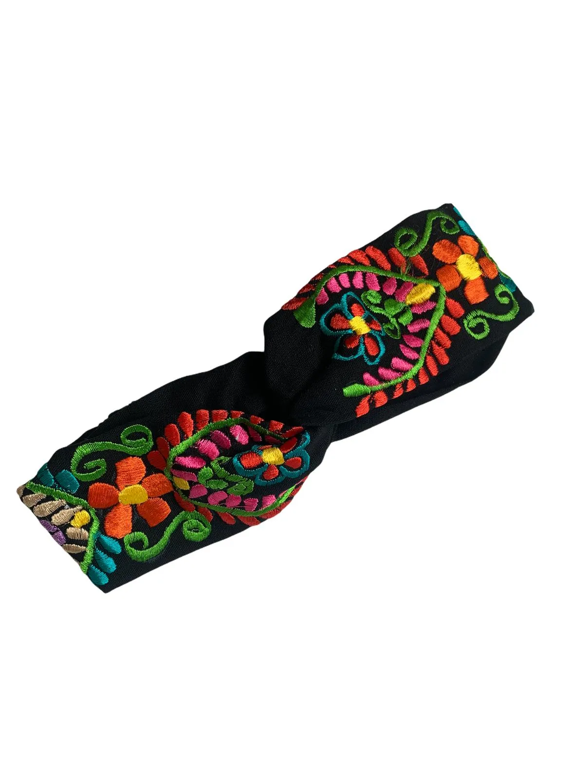 Floral, Embroidered Elastic Headbands