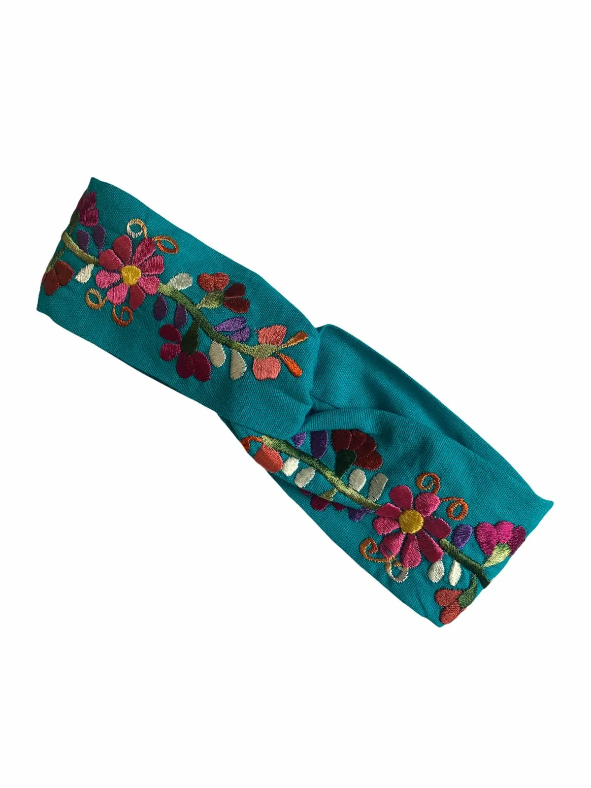 Floral, Embroidered Elastic Headbands