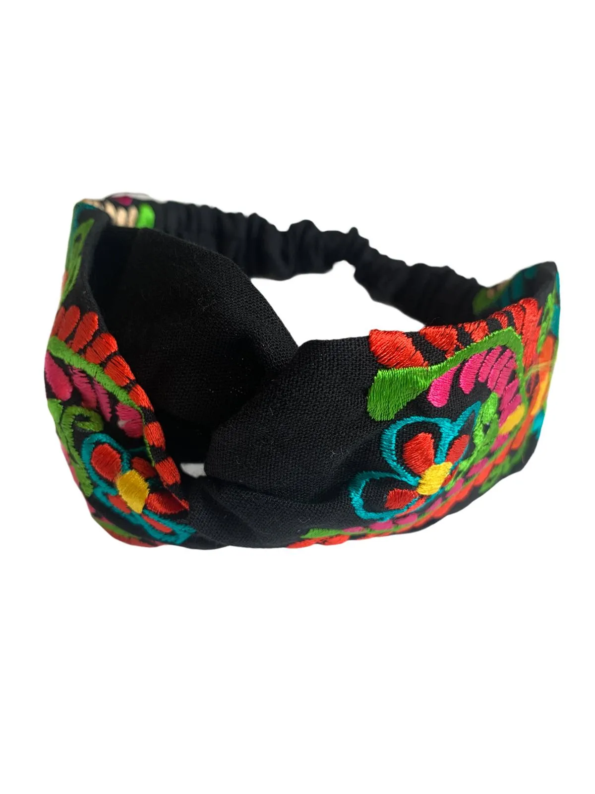 Floral, Embroidered Elastic Headbands