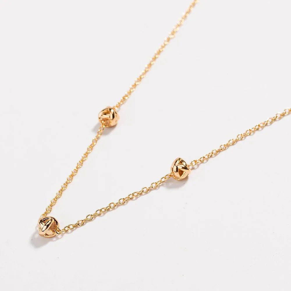 Gold Love Knot Necklace