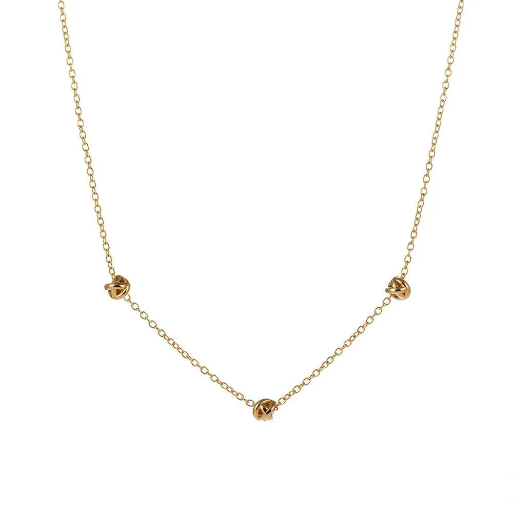 Gold Love Knot Necklace