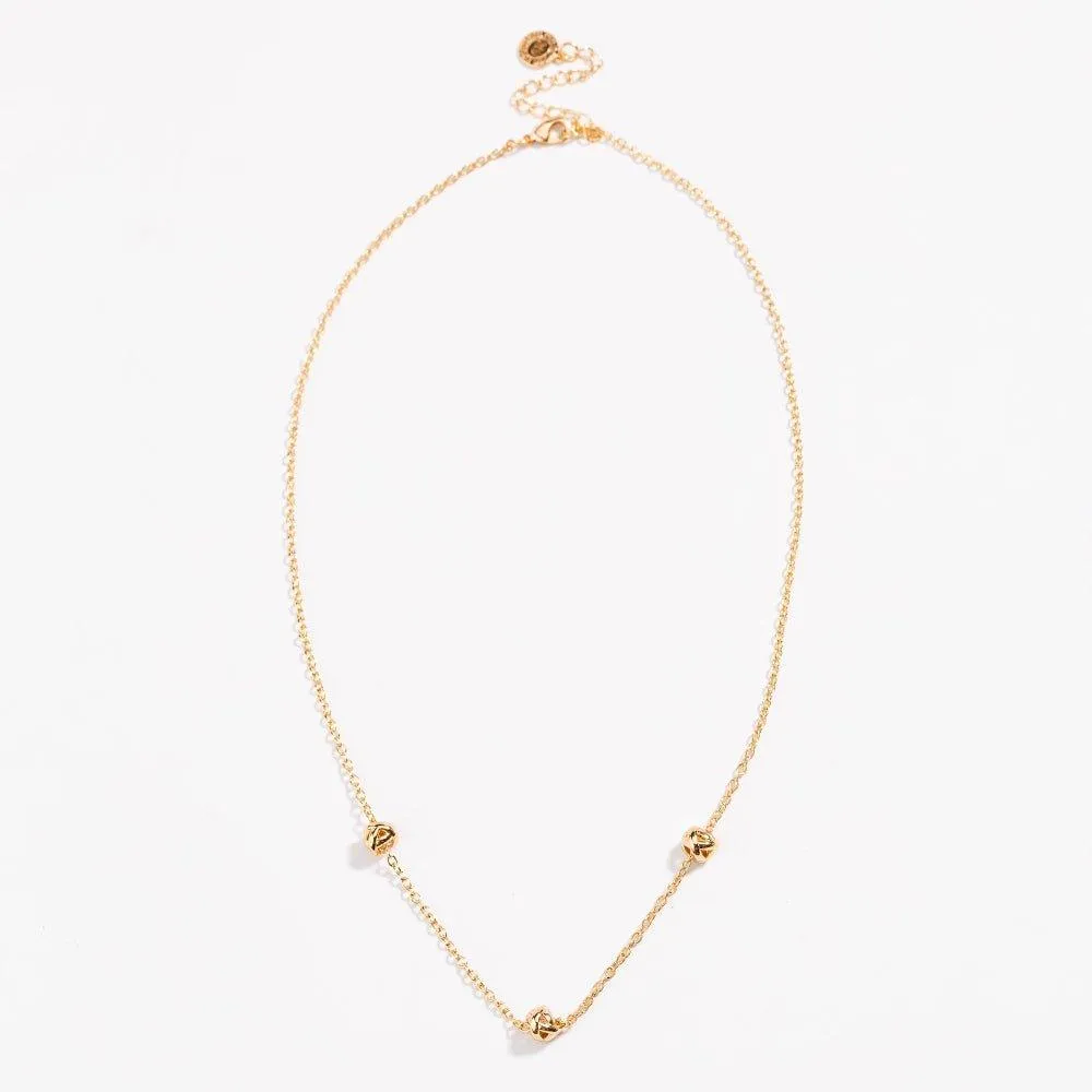 Gold Love Knot Necklace