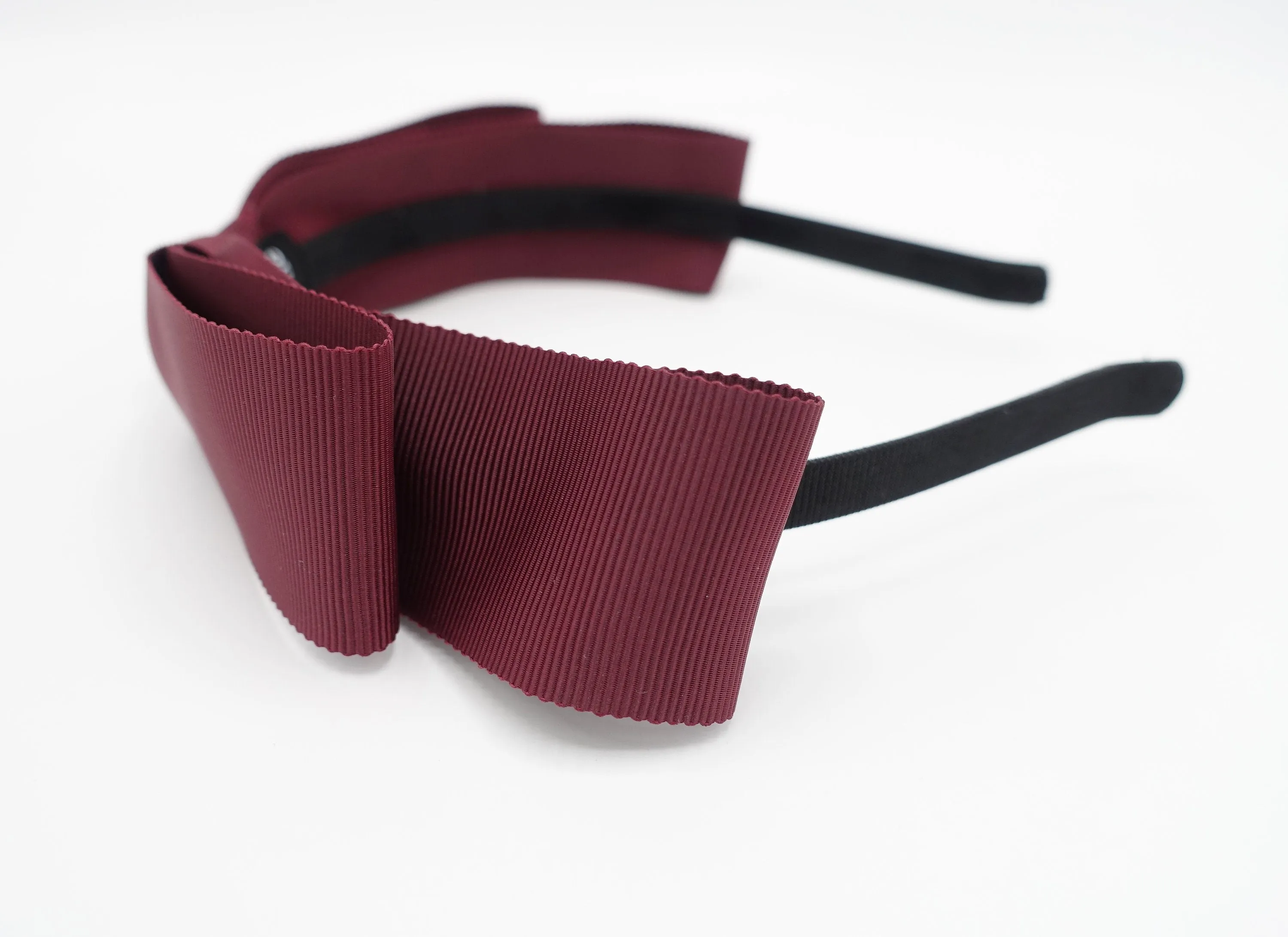 grosgrain bow headband, narrow bow headband for women