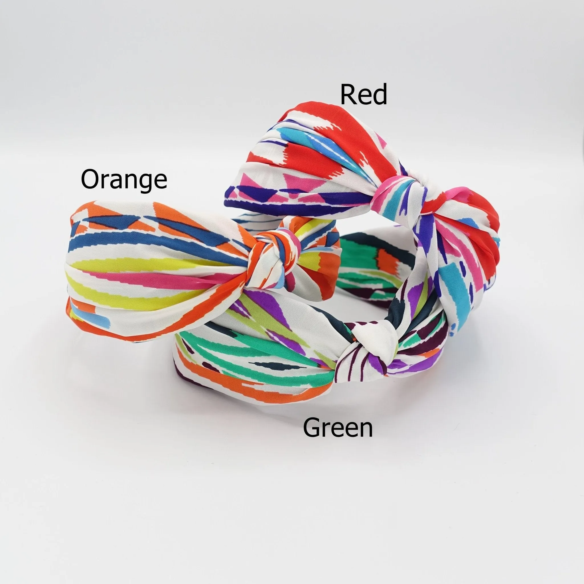 knot headband line color play pattern headband vivid color casual woman hair accessory