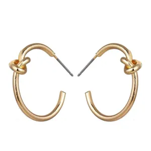 Knot Hoop Earrings