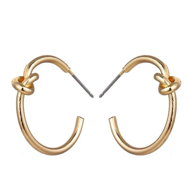 Knot Hoop Earrings