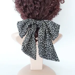 leopard print bow knot scrunchies sexy knot women hair elastic scrunchy