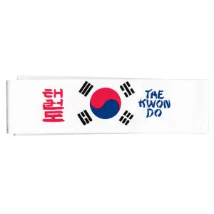 Martial Arts Headband - Korean Flag TKD