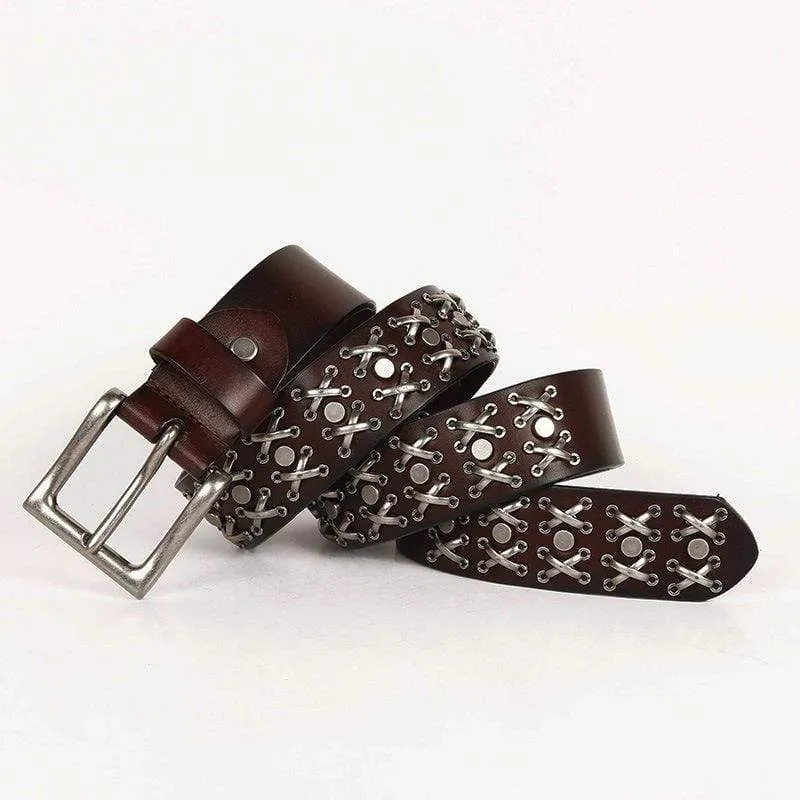 Men's Gothic Belts With Multi-rivets