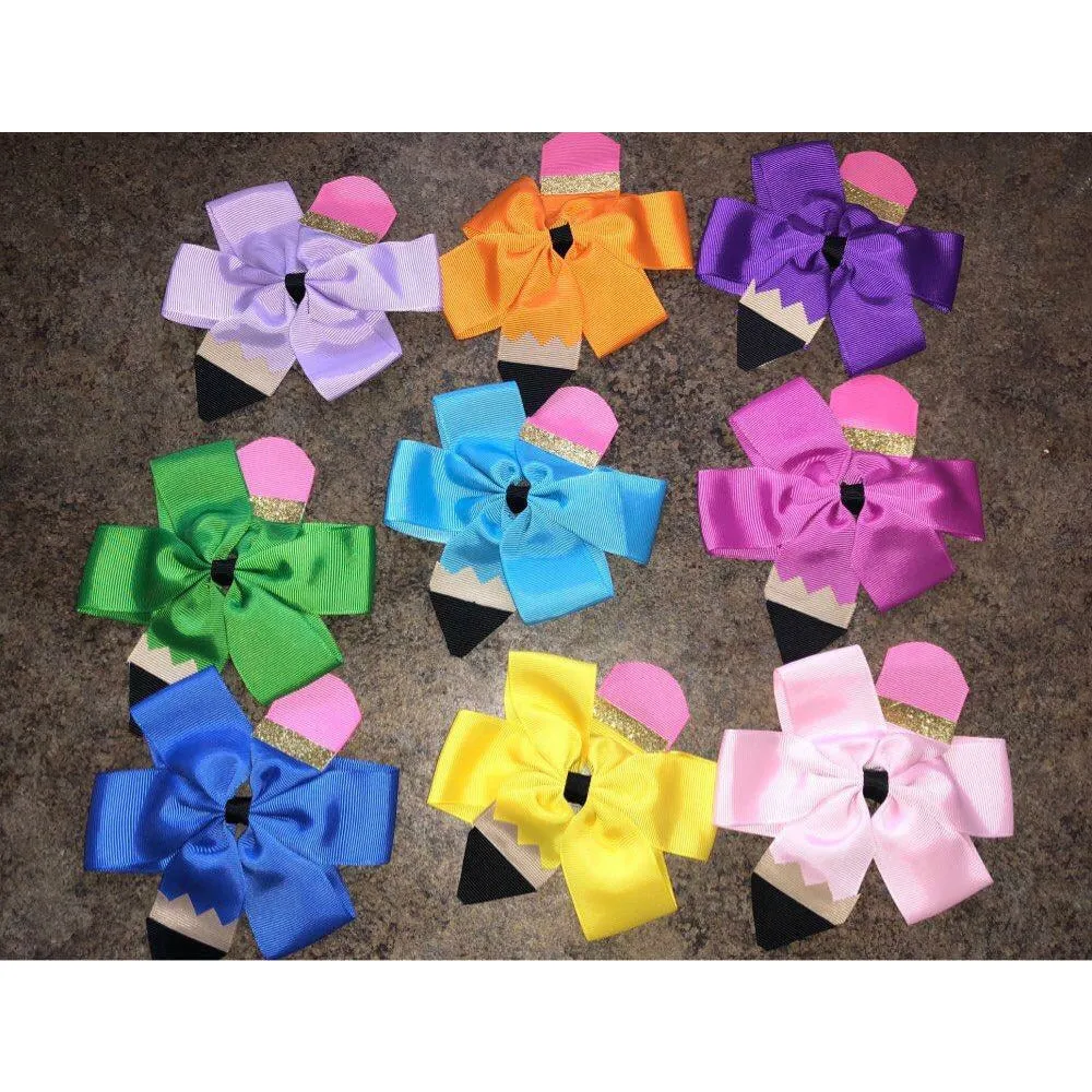 Pencil Hair Bow / Clip