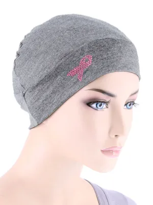 Pink Ribbon Essential Cap Heather Gray