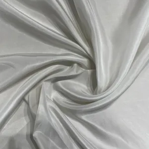 White Solid Silk Fabric