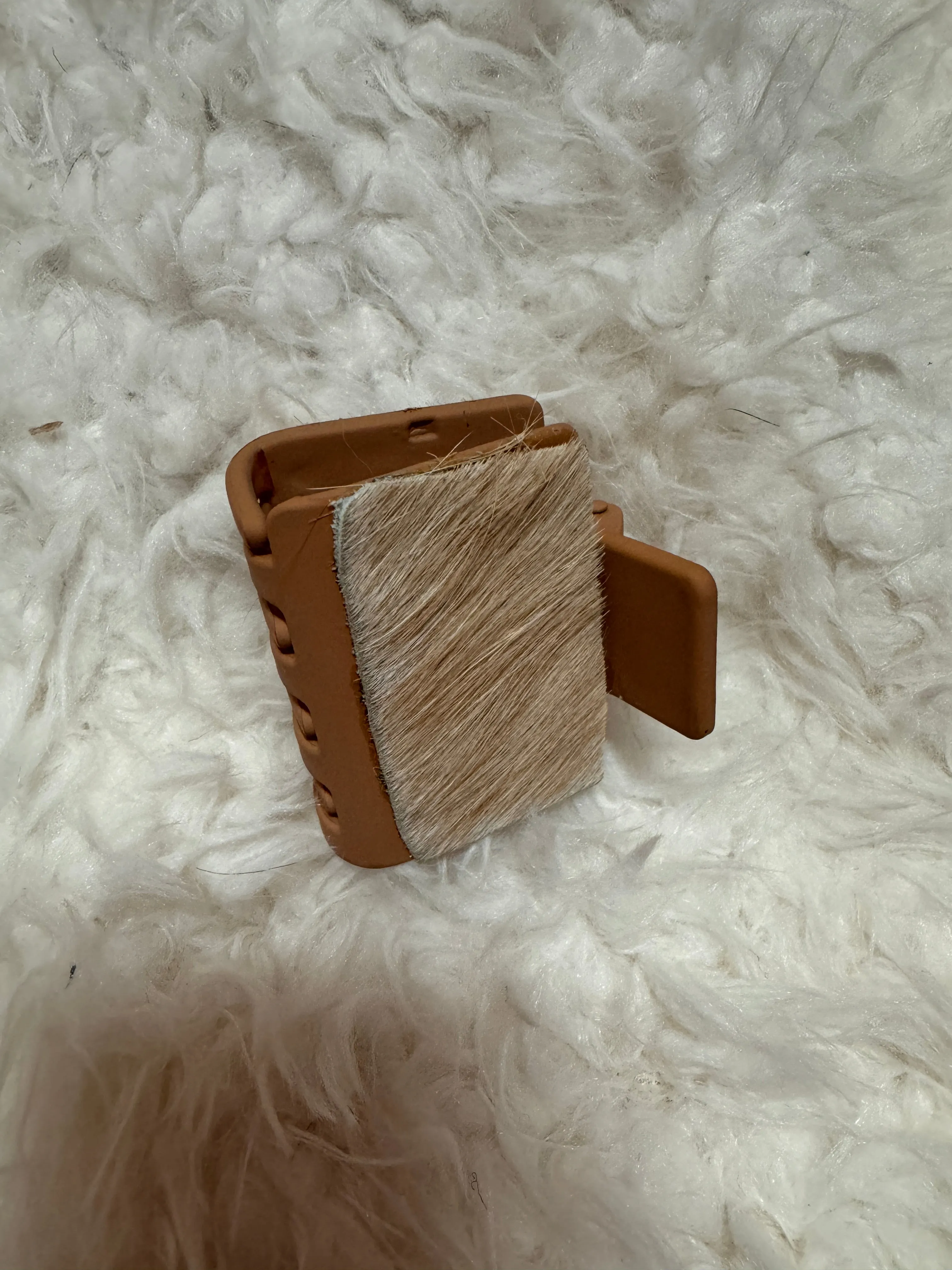 Zimmerman Ranch Mini Cowhide Claw Clip
